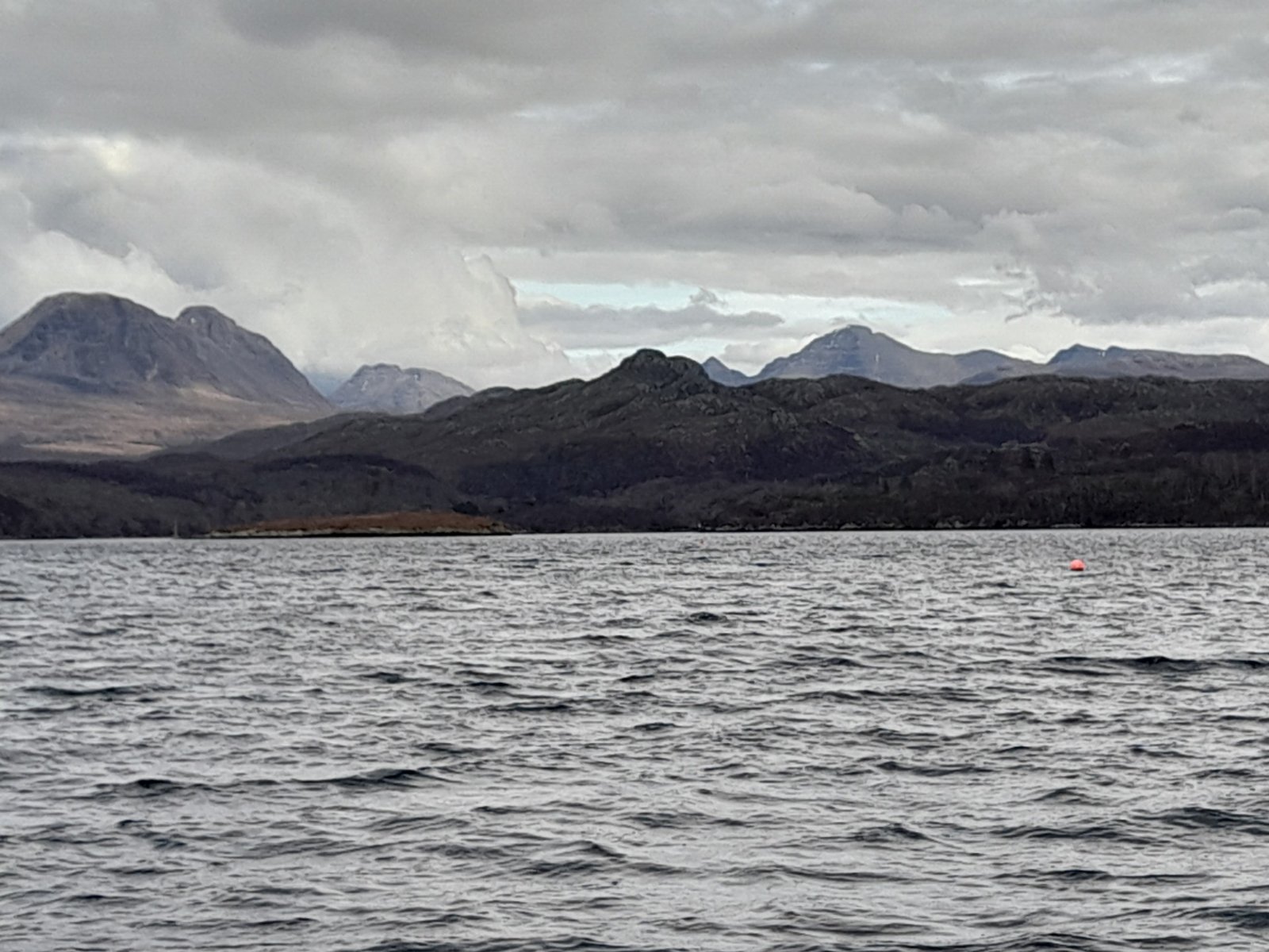 Scenary of the mountains from our boat